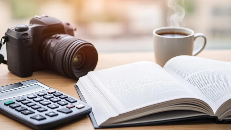 Dividend statements and calculator organized for tax filing