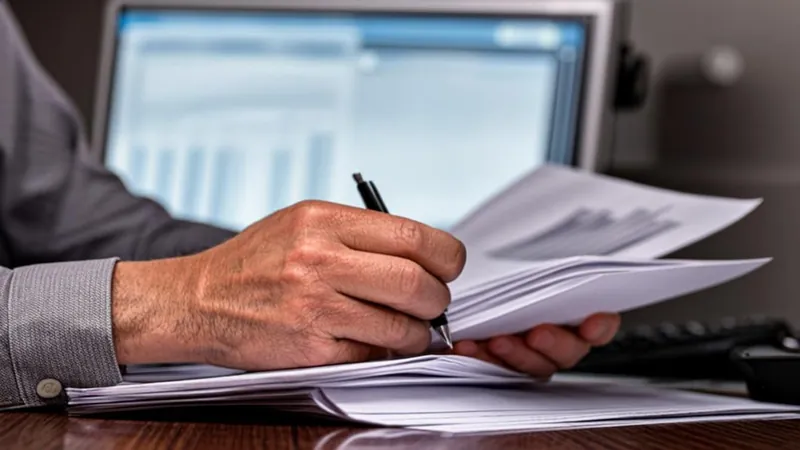 Investor reviewing mortgage REIT charts on trading monitors