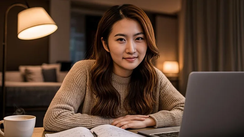Investor planning a sale date with a laptop and notebook at a desk