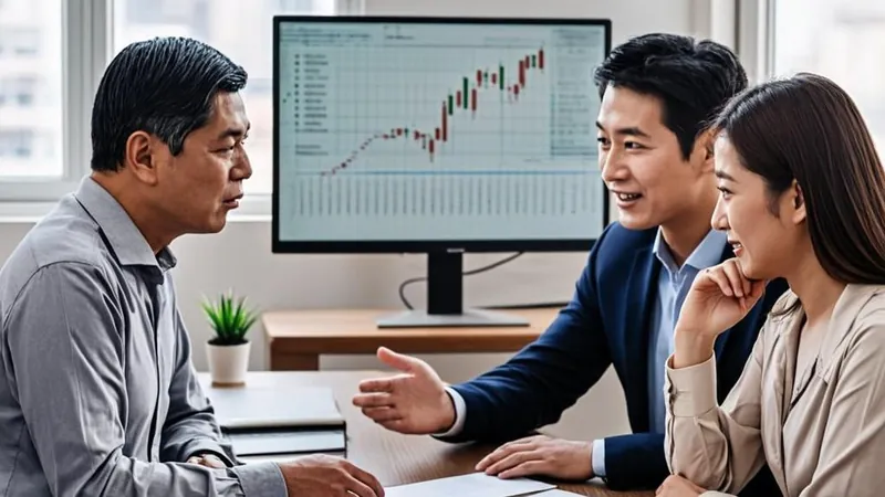 Married couple reviewing capital gains bracket planning with a financial advisor