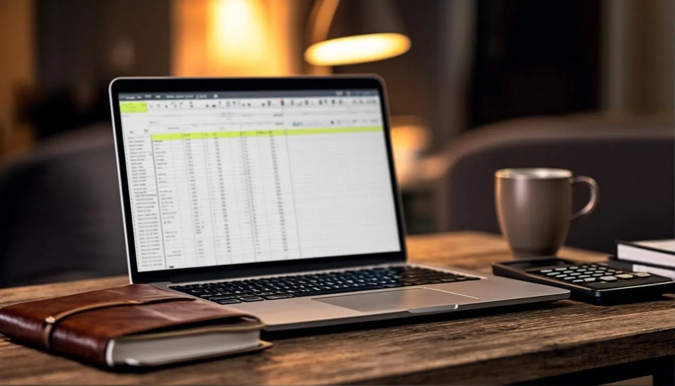 Spreadsheet tracking investment losses carried across several tax years
