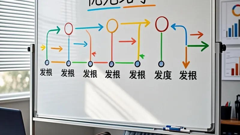 A give-first timeline drawn on a whiteboard in a study
