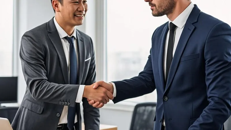 Professional handshake representing irrevocable trust commitments