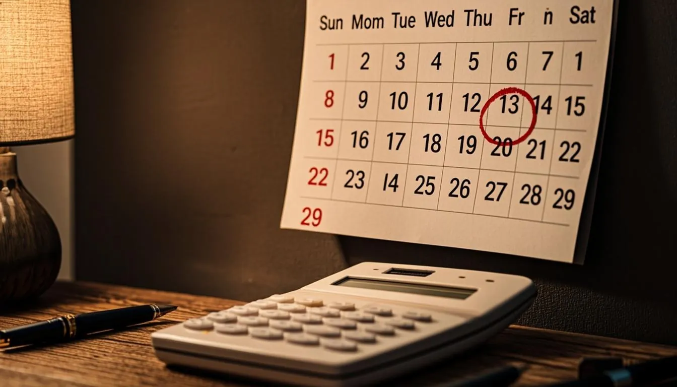 Wall calendar with the final days of December marked during year-end tax planning