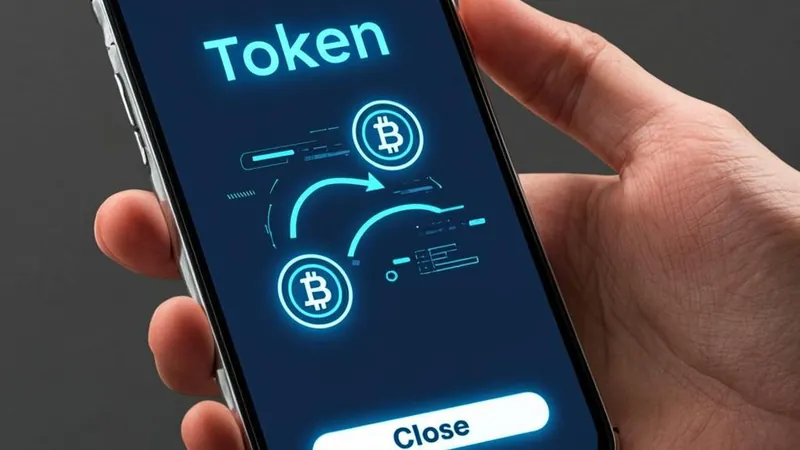 Smartphone with glowing tokens representing a taxable token swap in DeFi