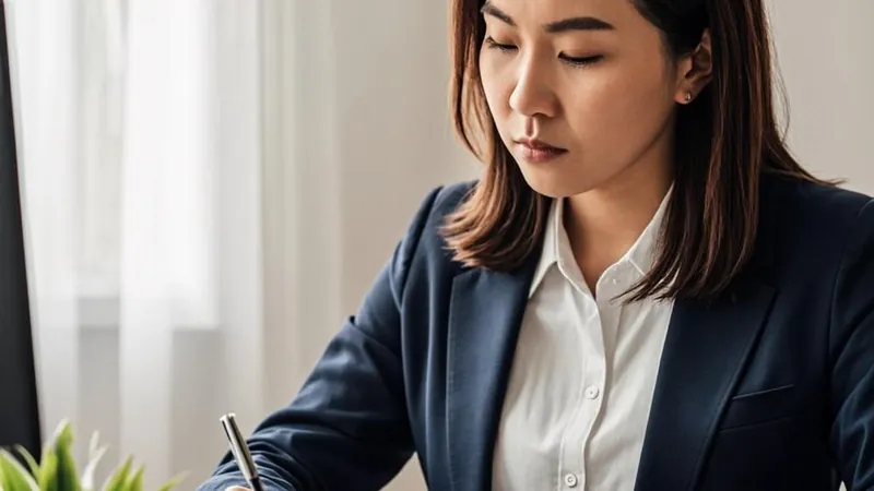 Person filling out paperwork representing Form 8949 transaction entries