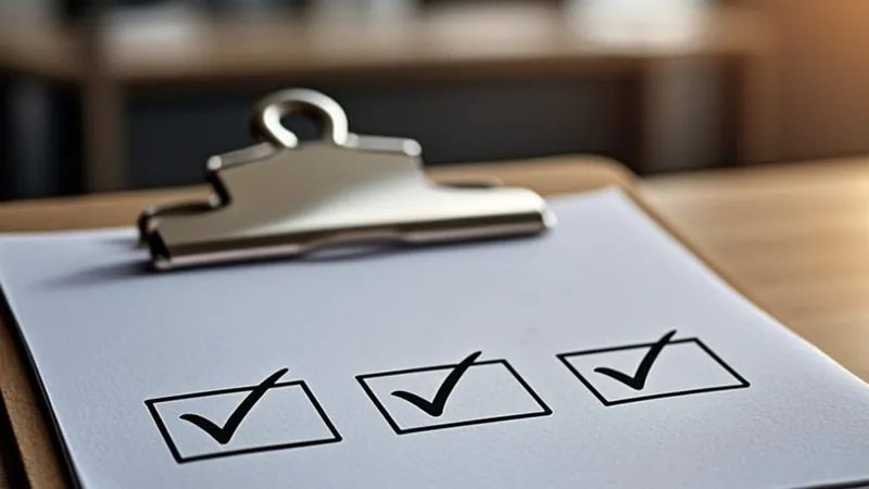 A checklist with three checked boxes on a clipboard