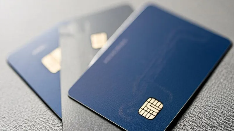 Cards on a desk representing processor fees for card payments