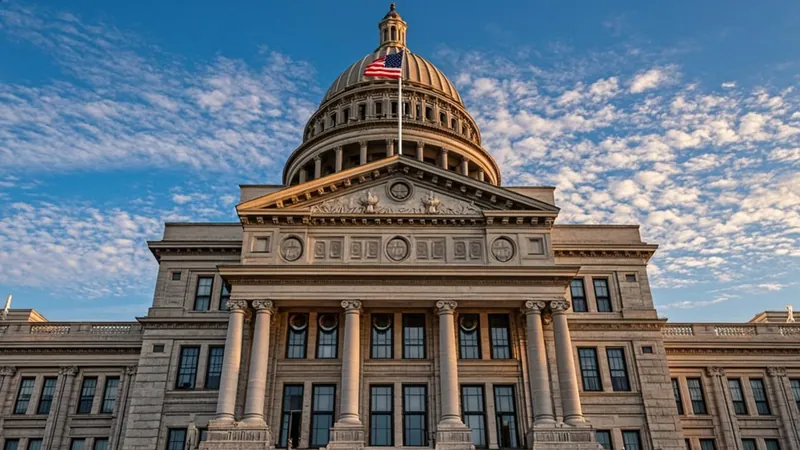 State capitol building with American flag where governors nominate opportunity zones