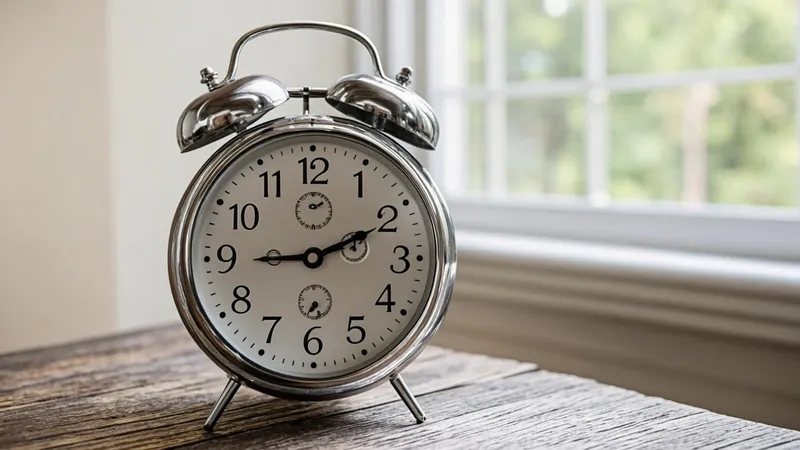 Silver alarm clock on a wooden desk counting down toward the QOZ deferral deadline