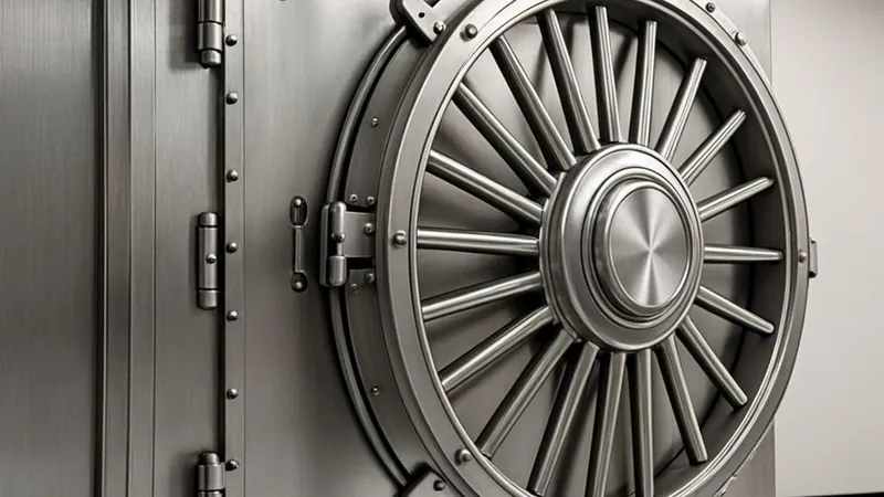 Bank vault representing government issued savings bonds held to maturity