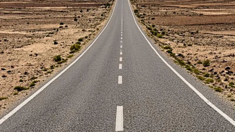 Open highway across a state border representing moving between states